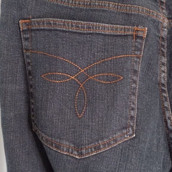 Chaps Size 12 Madden Straight Womens Jeans Dark Wash Denim - Picture 8 of 11